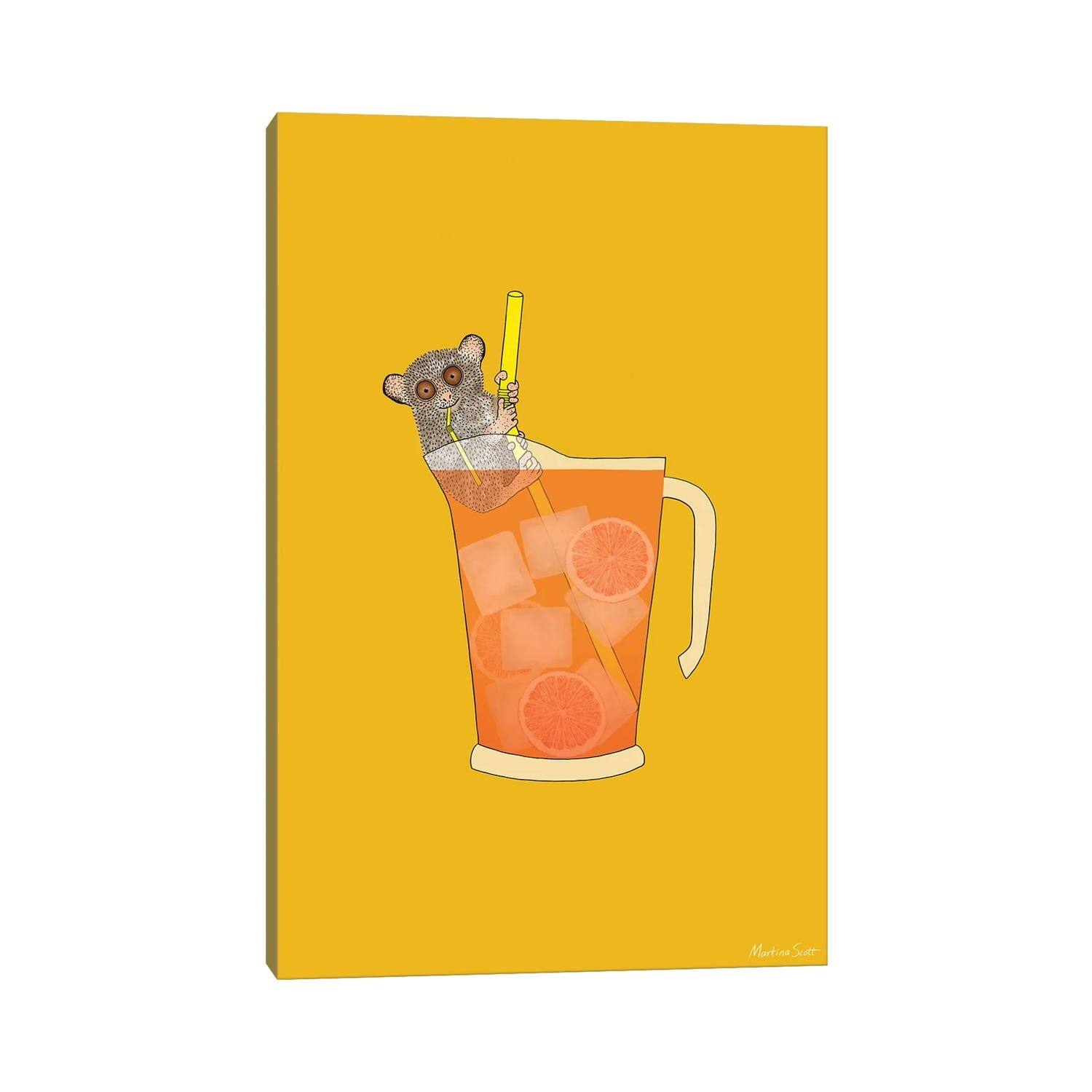 iCanvas "Sippin' On Gin And Juice" by Martina Scott Canvas Print Bed